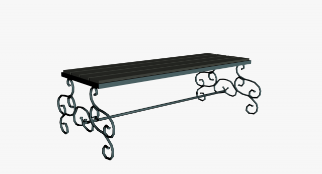 bench 3D Модель .c4d .max .obj .3ds .fbx .stl .blend 