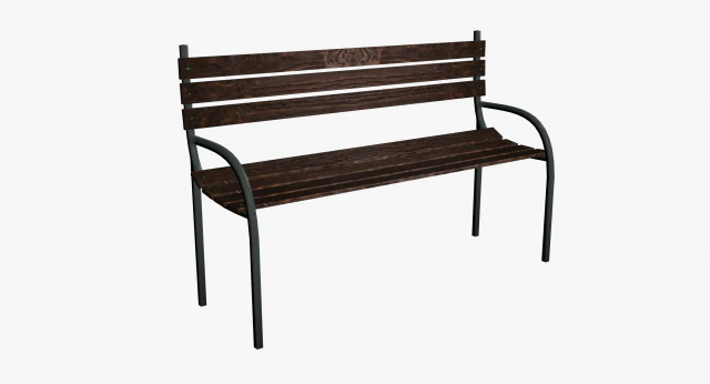 bench 3D Model .c4d .max .obj .3ds .fbx .stl .blend 