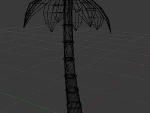 rysunkowa palma Model 3D