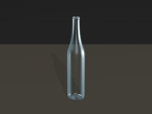 transparent bottle 3Dモデル