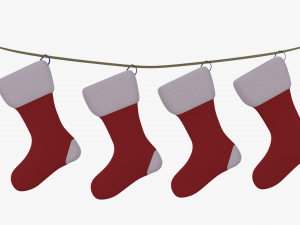 christmas socks Modèle 3D