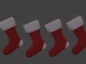 christmas socks 3D Model