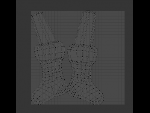 christmas socks Model 3D