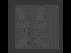 christmas socks 3D Model