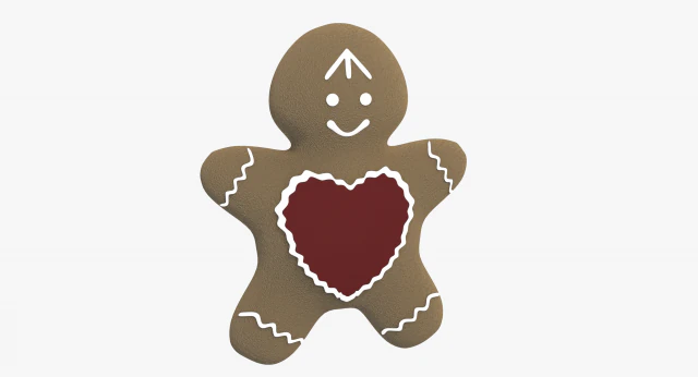 gingerbread man 3D Model .c4d .max .obj .3ds .fbx .stl .blend 