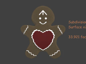 gingerbread man 3D Model