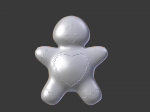 gingerbread man Modelo 3D