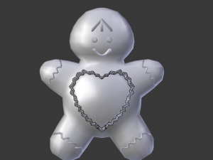 gingerbread man Modelo 3D