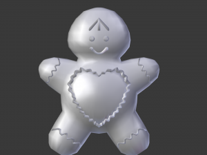 gingerbread man Modelo 3D