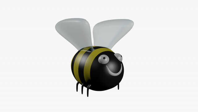 cartoon bumblebee Modello 3D .c4d .max .obj .3ds .fbx .stl .blend 
