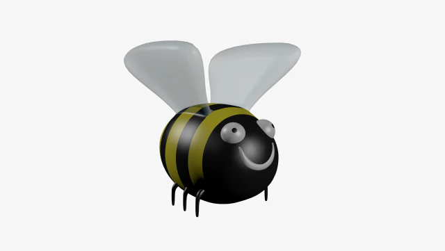 cartoon bumblebee 3D Model .c4d .max .obj .3ds .fbx .stl .blend