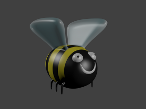 cartoon bumblebee Modello 3D