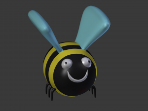 cartoon bumblebee Modello 3D