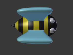 cartoon bumblebee Modello 3D
