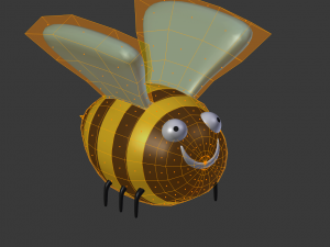cartoon bumblebee Modello 3D