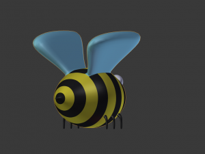 cartoon bumblebee Modello 3D