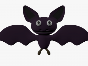 cartoon bat 3D Model