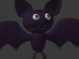 cartoon bat 3D Model