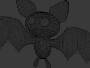 cartoon bat 3D Model