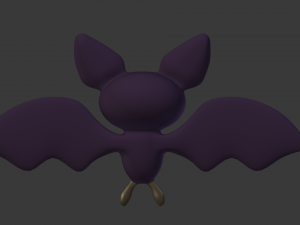 cartoon bat 3D Model