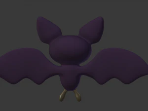 cartoon bat 3D Model