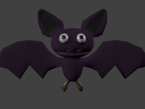cartoon bat 3D Model