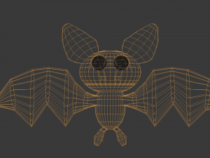 cartoon bat 3D Model