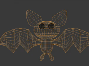 cartoon bat 3D Model