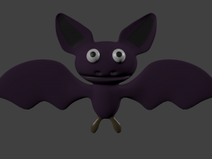 cartoon bat 3D Model