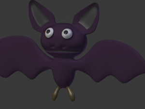 cartoon bat 3D Model