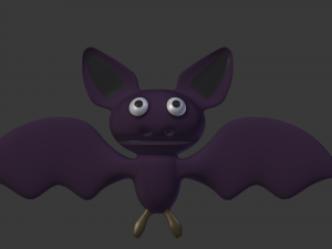 cartoon bat 3D Model