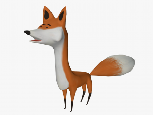 cartoon fox 3D Model