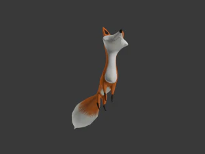 cartoon fox 3D Model