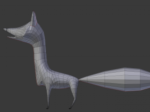 cartoon fox Modello 3D