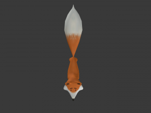 cartoon fox Modello 3D