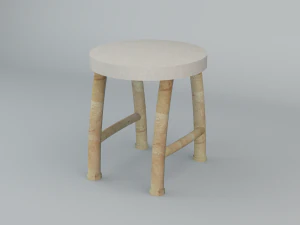 silla con materiales Modelo 3D