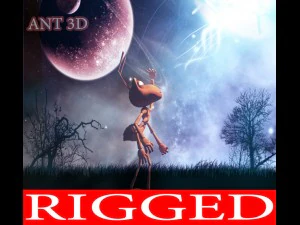 postać mr&oacute;wki Model 3D