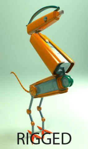 pen robot tronsform 3D Model .c4d .max .obj .3ds .fbx .stl .blend