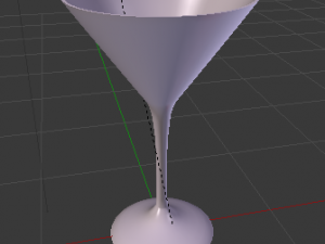 glass for martini 3D 모델
