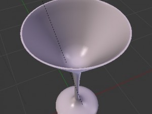 glass for martini 3D 모델