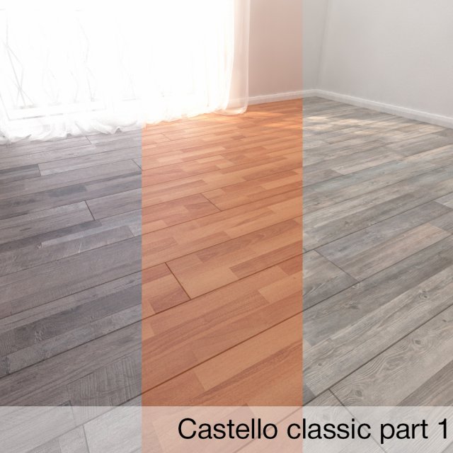 parquet floor castello classic part 1 3D Model .c4d .max .obj .3ds .fbx .stl .blend 