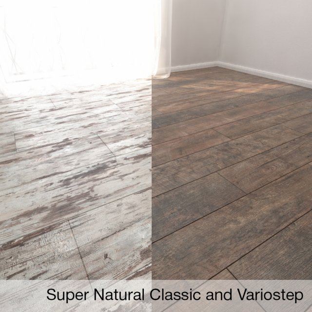 parquet floor super natural classic 3 and varioste 3D मॉडल .c4d .max .obj .3ds .fbx .stl .blend 