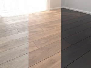 piso em parquet super natural estreito e cl&aacute;ssico par Modelo 3D