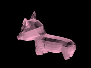 pig low poly Modèle 3D