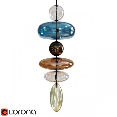 Lampada sospensione baban cattelan italia 3D-Modell .c4d .max .obj .3ds .fbx .stl .blend 
