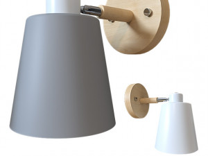 Wooden Wall Lights Cetant 3D Model