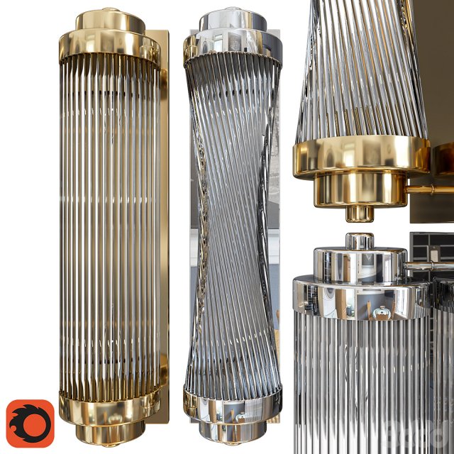 ZUMA LINE Kinkiet SERGIO W0528-02M-V6ACW0528-02M-B5AC 3D Model .c4d .max .obj .3ds .fbx .stl .blend 