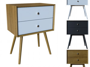 DEBRA RETRO NIGHTSTAND 3D Model