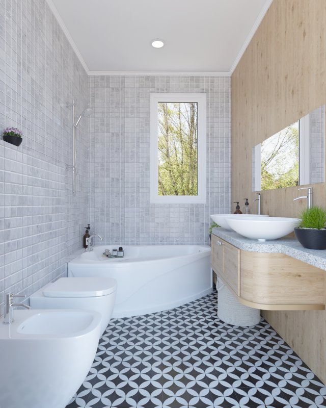 bathroom b1 3D Модель .c4d .max .obj .3ds .fbx .stl .blend
