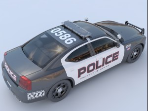 Police car Modelo 3D